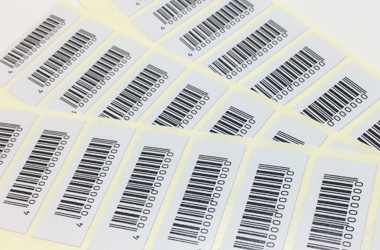 バーコード(QR)シールの写真
